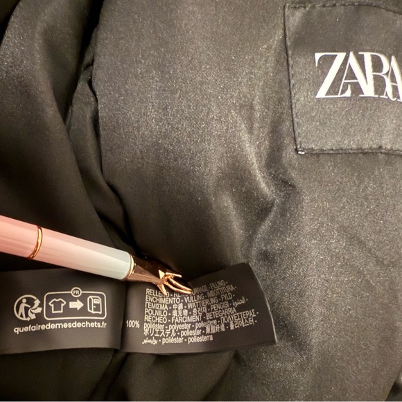 Zara Metallic Faux Leather Jacket - Picture 7 of 8